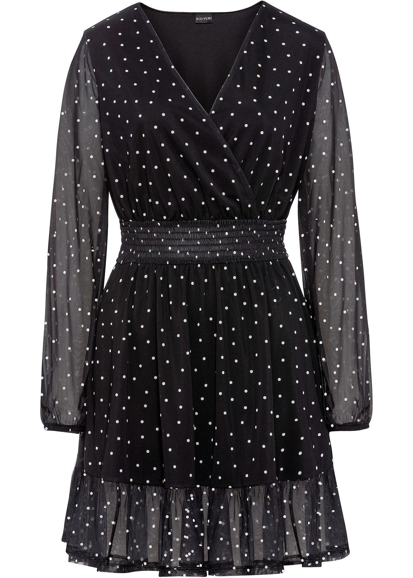 Kleid mit Volant Gepunktet – Bild 1 von 5