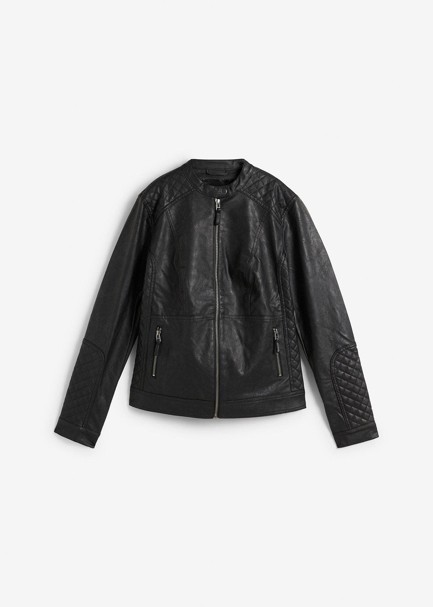 Lederimitat Biker Jacke – Bild 1 von 5