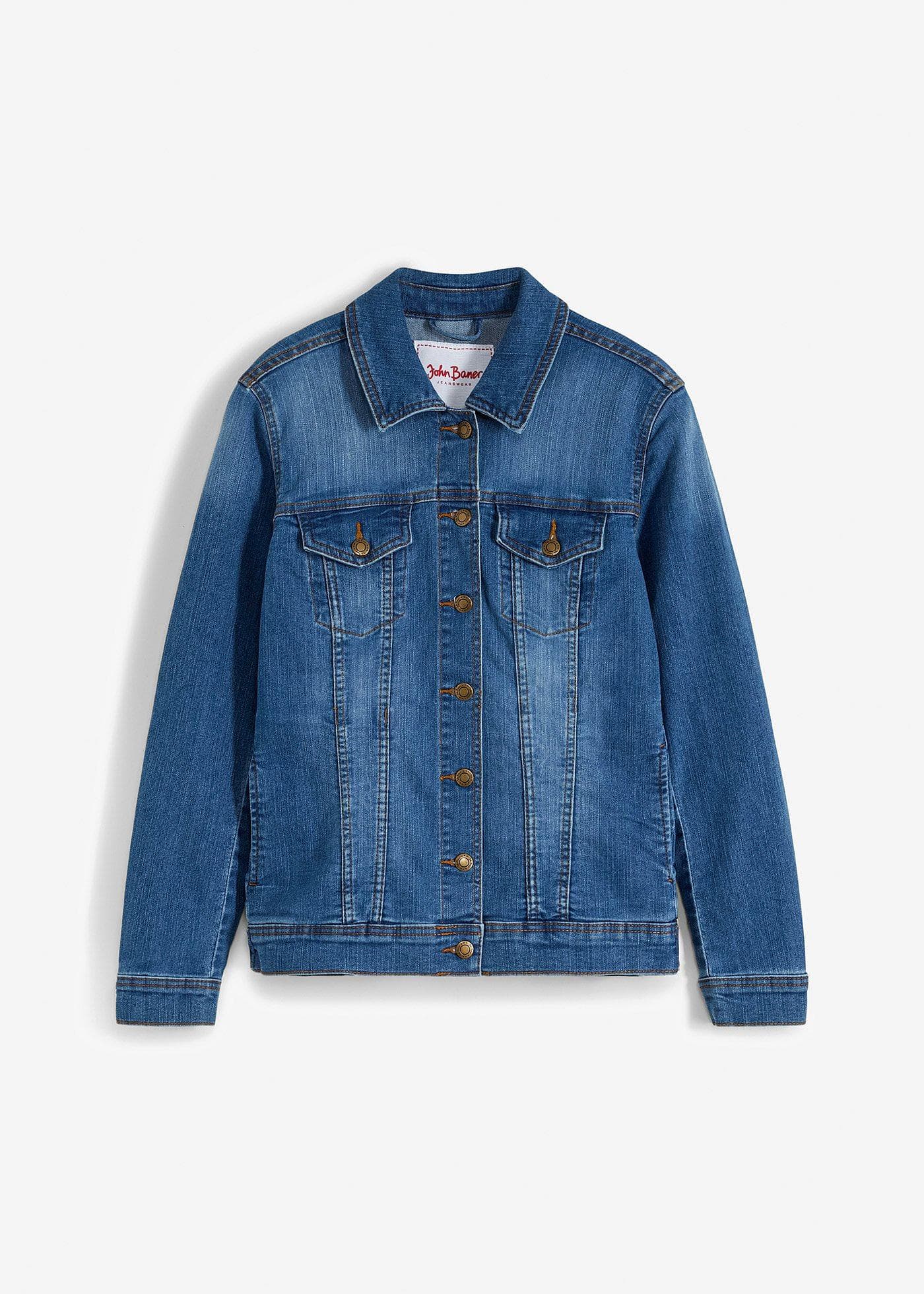 Stretch Jeansjacke Basic – Bild 1 von 5
