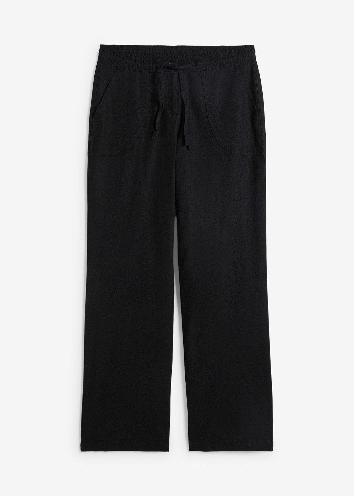 Leinen Hose mit Weitem Bein – Bild 1 von 5