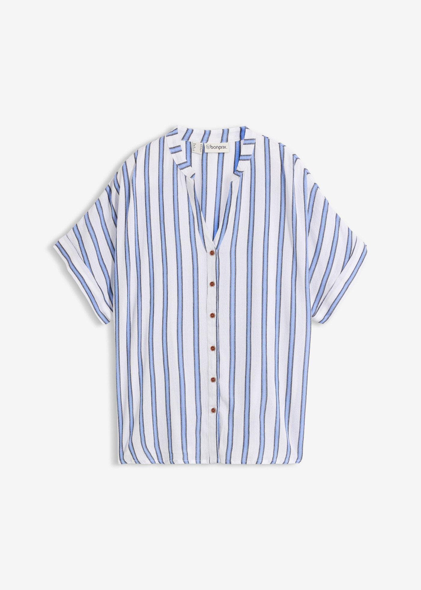 Crinkle Bluse Kurzarm – Bild 1 von 5