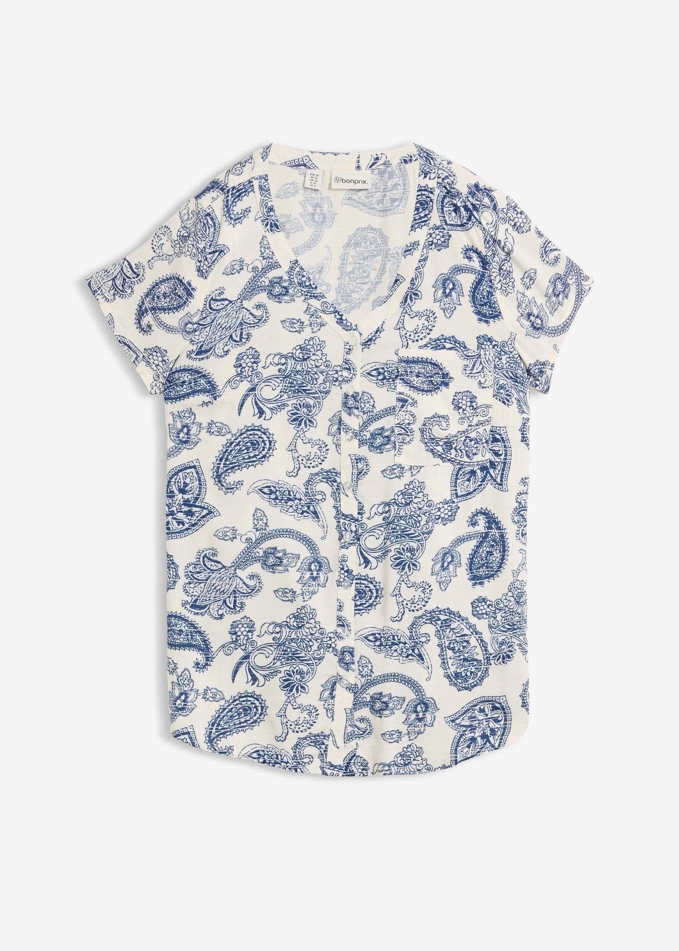 Bluse Kurzarm Paisley – Bild 1 von 5